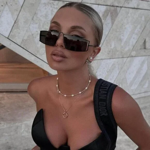 ?️ New Saint Laurent SL606 001 Sunglasses - Black Frame, Black Lenses Saint Laurent Sun SL 606 001 Sunglasses - US main image 2